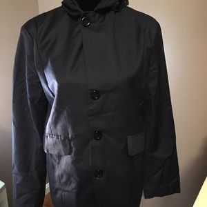 Men's VSKA Navy Hooded Blazer Style Jacket Small